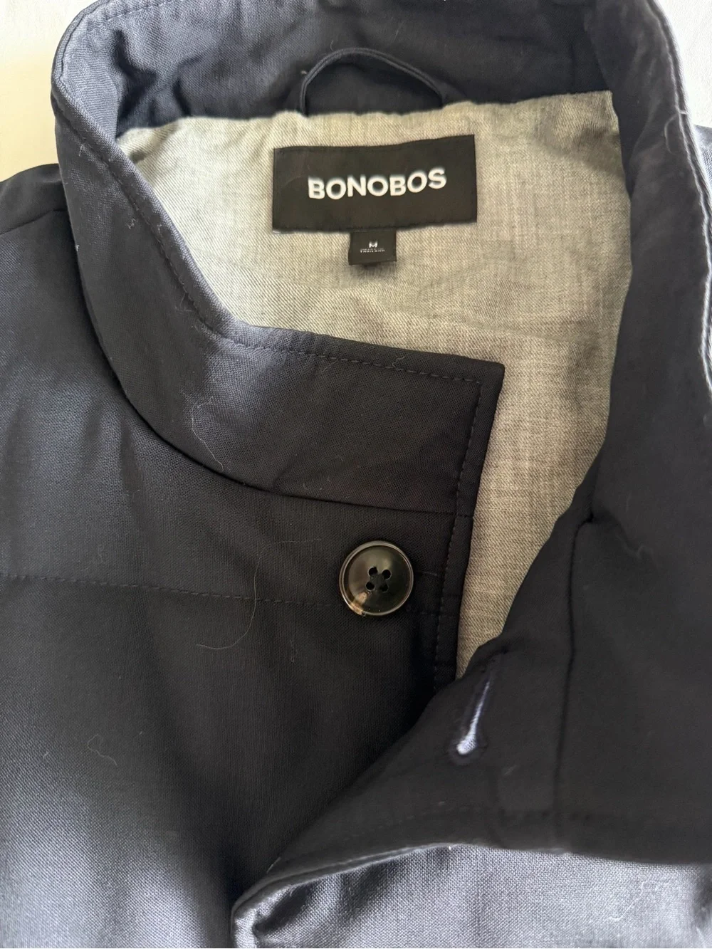 Bonobos Men's Black Quilted Button-Front Vest